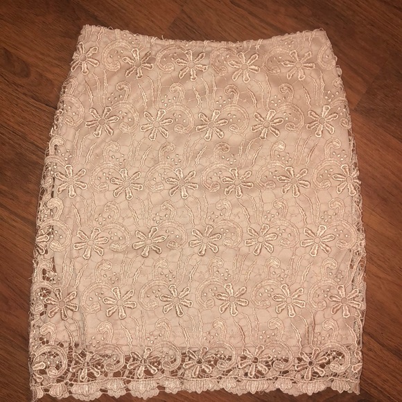 Umgee Dresses & Skirts - Crochet overlay skirt